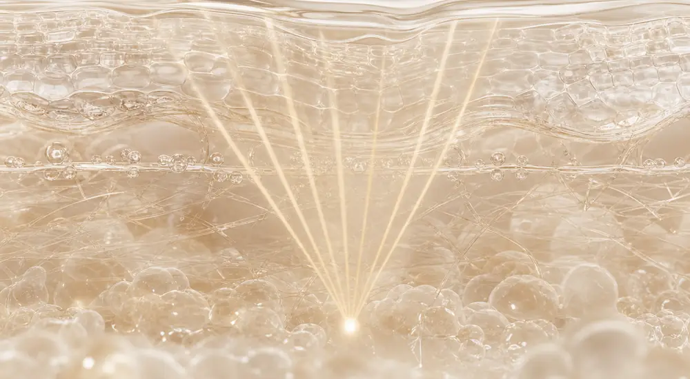 Focused ultrasound converging at depth